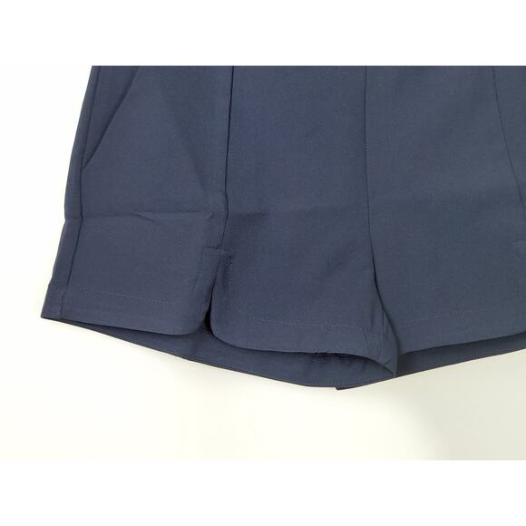 Hayden Los Angeles NWT Navy Flat Front Side Zip Shorts With Pockets Size Small - Picture 2 of 6